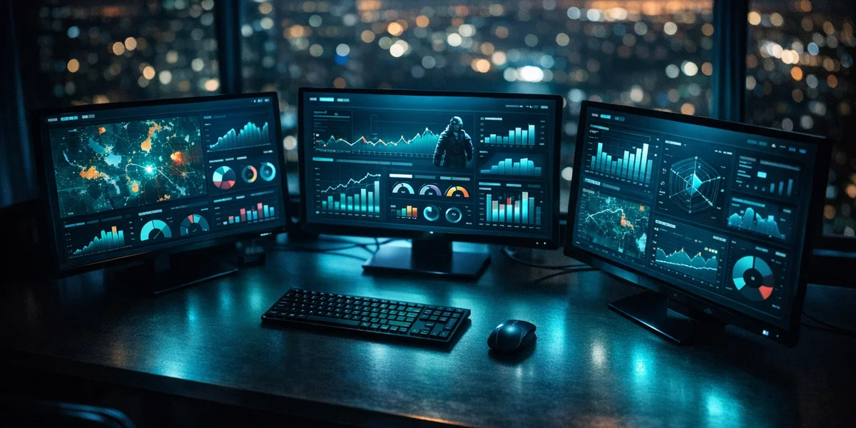Mobile game KPIs dashboard showing ascending analytics metrics with engagement, monetization, and retention benchmarks